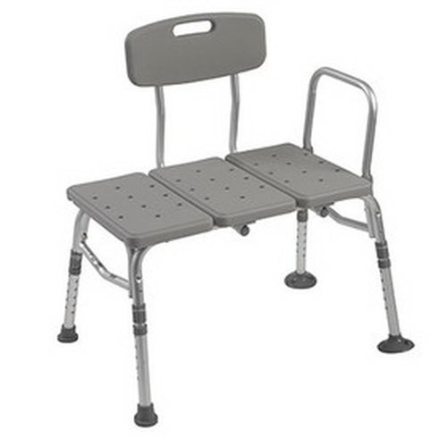 Fabrication Enterprises - Ente - 45-2345 - 452345 - Bench, Bath Tub Transfer Adj Backrest Plas - Each