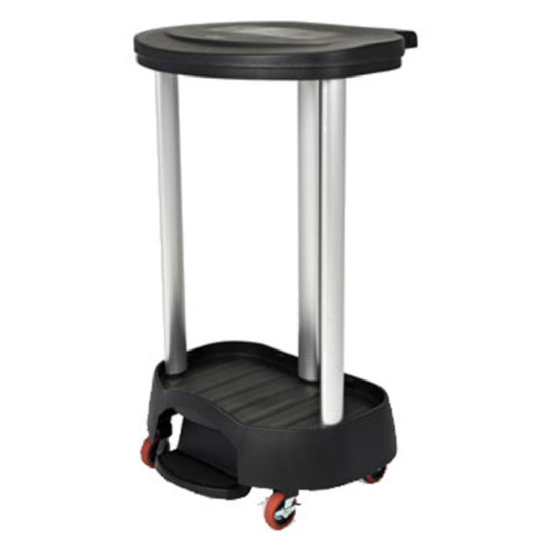 Rj Schinner - Rubbermaid Commercial Premium - Fg630000Bla - Hamper, Linen Step - On Alum Plas Blk 30Gl - Each