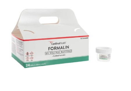 Cardinal Health - Ch40Nbf - Prefilled Formalin Container 20 Ml Fill In 40 (1.35 Oz.) Screw Cap Warning Label / Patient Information Nonsterile - Case/96