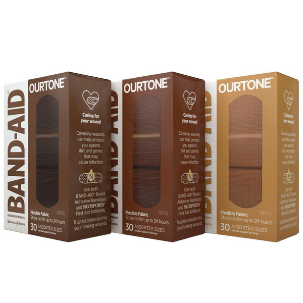 Johnson & - J Sales - 38137119585 - Bandage, Adh Band - Aid Ourtone Flex Fabric - Box/30