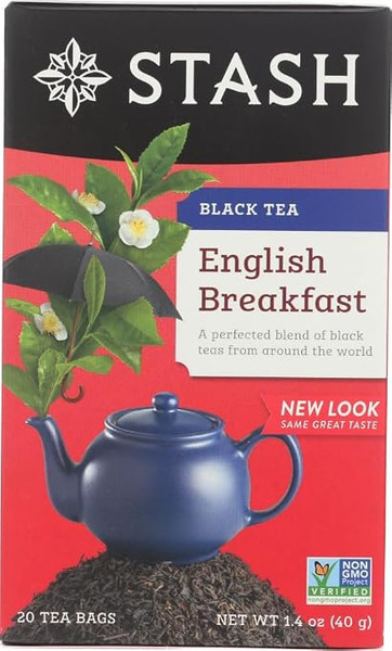 Stash Tea - 208112 - Black Teas English Breakfast 20 Bags Unless Noted - Each