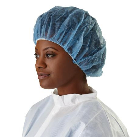 Medline - Cri1001z - Cap,Bouffant,Spunbond,Blue,21" - Each