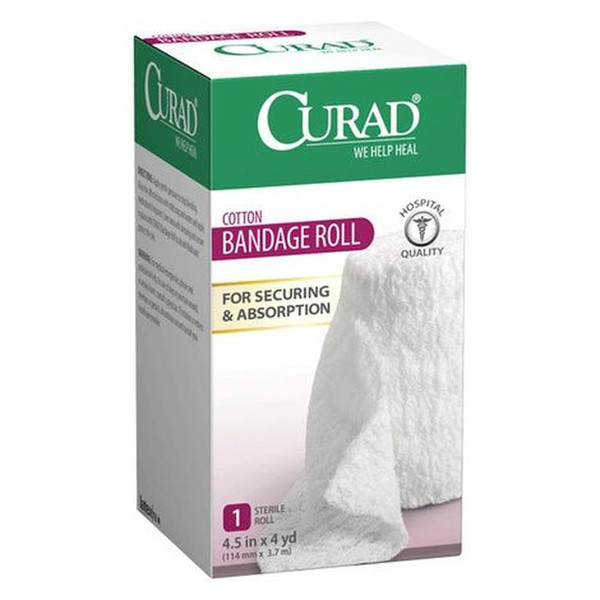 Medline - Cur25865Erbh - Bndg,Cotton,Curad,Rolled,4.5"X4Yd - Carton/1