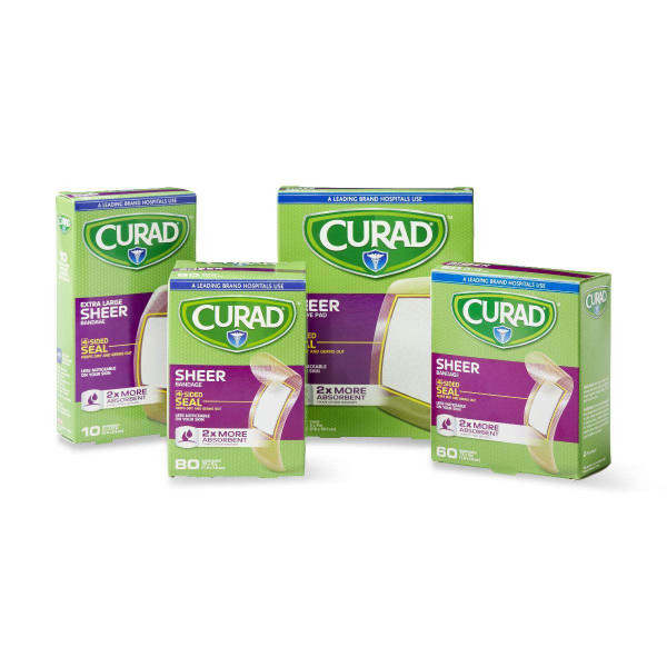 Medline - Cur45243Rb - Bandage,Sheer,Curad,Assorted - Box/80