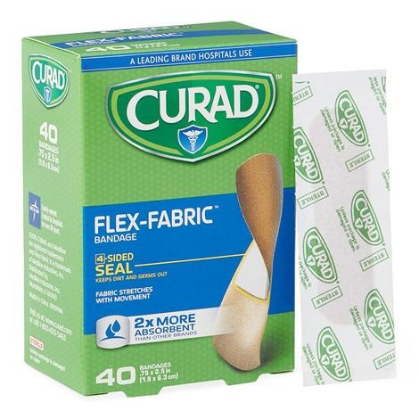 Medline - Cur45245Rb - Bandage,Flexfabric,Curad,3/4"X2.5" - Box/40