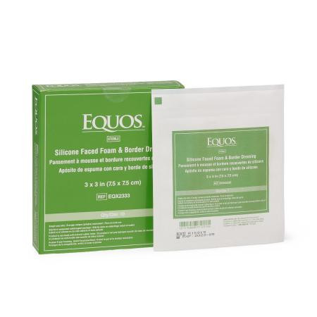 Medline - Eqx2333h - Dressing, Foam, Silicone Adhesive, 3"x3" - Each