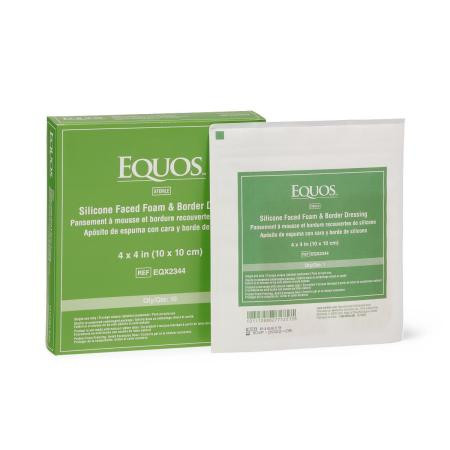 Medline - Eqx2344z - Dressing, Foam, Silicone Adhesive, 4"x4" - Each