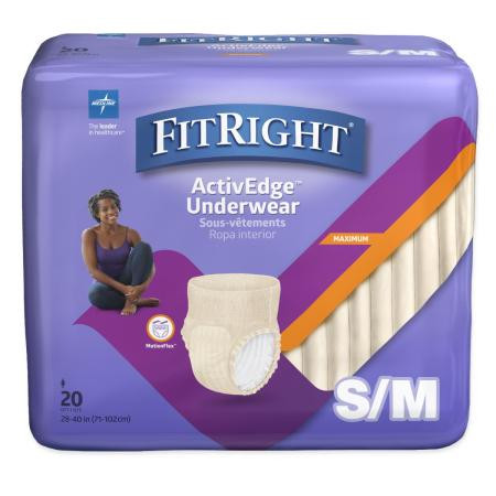 Medline - Fit23wsmz - Womens Underwear,Ultra,Small/Med,28-40 - Each
