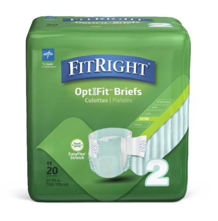Medline - Frse2 - Brief,Stretch Extra,Lg/Xlg/Xxl,51-70 - Each