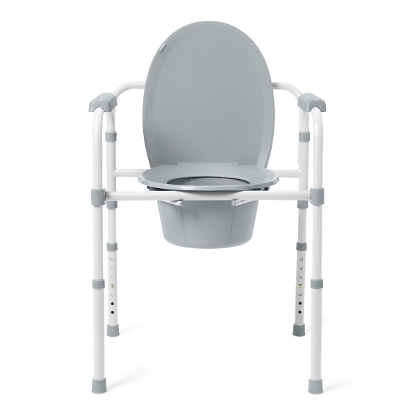 Medline - G1-200lx4 - Commode,3-In-1,Steel,Elongated - Each