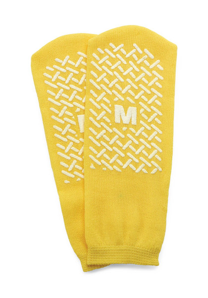 Medline - Mdtps4b03fpyh - Slipper, Fall Prev, Ylw, Medium, Lum/1pr - Each