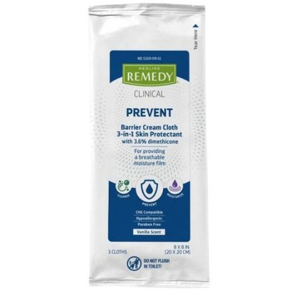 Medline - Msc092503H - Remedy,Cloth, Protect,Dimethicone - Package/3