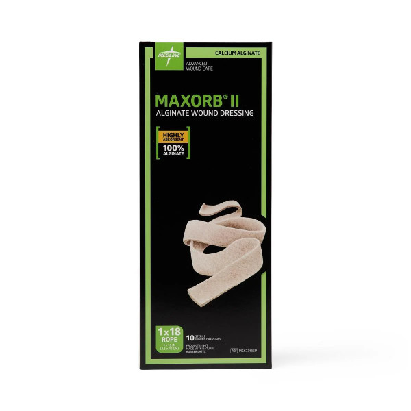 Medline - Msc7318ep - Dressing,Rope, Alginate,Maxorb Ii,1"x18" - Each