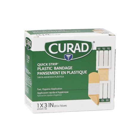 Medline - Non25600Qsz - Bandage,Adh,Plas,Quick Strip, 1"X3" - Each