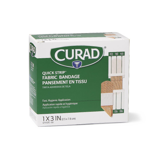 Medline - Non25660Qsz - Bandage,Adh,Fabric,Quick Strip, 1X3 - Each