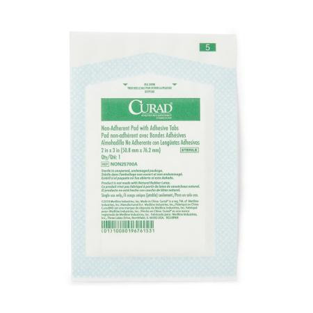 Medline - Non25700az - Pad,Non-Adherent,W/Ad,2x3,St,Lf,1/ - Each