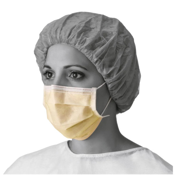 Medline - Non27120z - Mask,Face,Yellow,Earloop,Latex Fre - Each