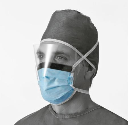 Medline - Non27420 - Mask,Face,Shield,Blue,Anti Fog,Ties - Each