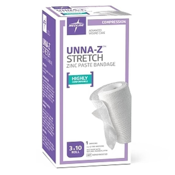 Medline - Nonunnas130 - Bndg,Unna-Z Stretch,3x10yd,W/ Zinc - Each