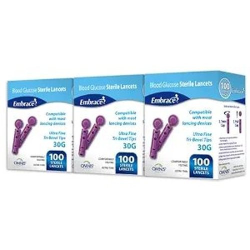 Omnis Health - Shn02gm123 - Embrace Lancets/30g/100 - Box/100