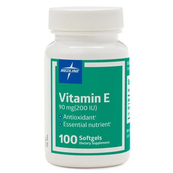 Medline - Otcm00018H - Vitamin E 90Mg Sg 100/Bt - Each