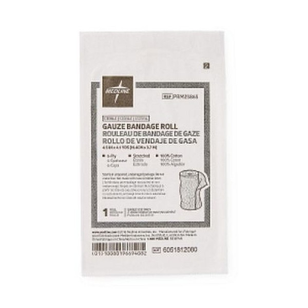 Medline - Prm25865h - Bandage,Gauze,4.5"x4.1yd,Sterile,Lf - Each