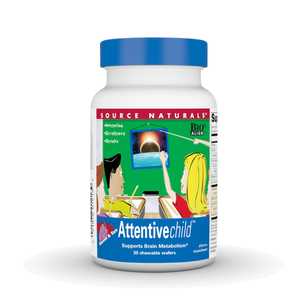 Natural Sources - Source Naturals - Sn-0043 - Attentive Child Chewable Wafers - Each