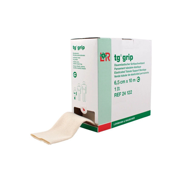 Lohmann & Rauscher - 24128 - Tg Grip Elastic Tubular Support Bandage 8 - 1/2 Inch X 11 Yard Medium Trunk Pull On White Nonsterile Size K Standard Compression - Box/1