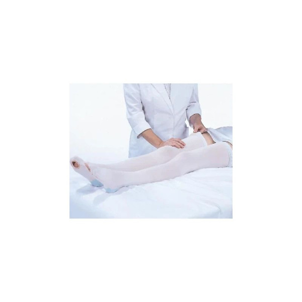 Carolon - Cap - 610 - Anti - Embolism Stocking Thigh High Small / Short White Open Toe - Carton/10