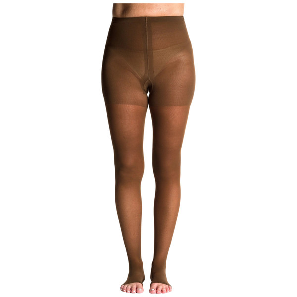 Sigvaris - 781Plso85 - Womens Eversheer Open Toe Pantyhose - Short - Mocha - Each