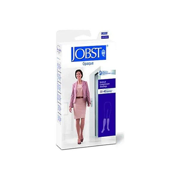 Bsn Medical - Jobst Opaque - 115369 - Compression Stocking Knee High X - Large / Full Calf Classic Black Closed Toe - Pair