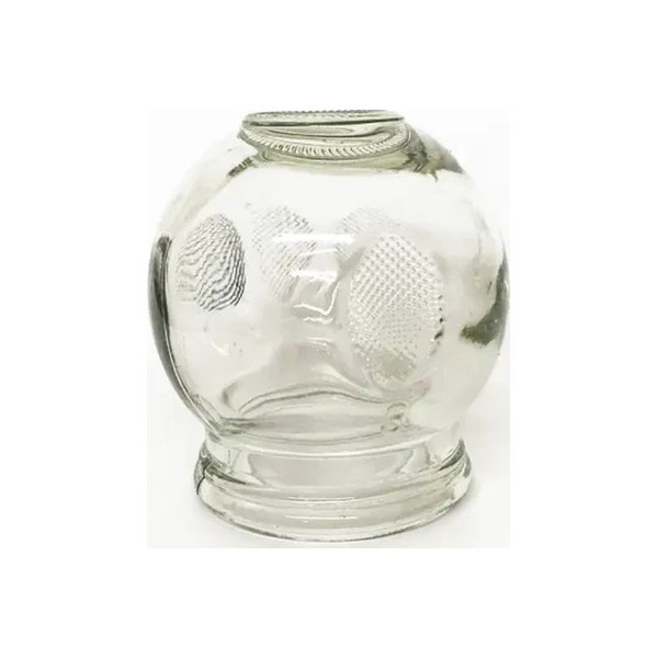 Acuzone - Cup-Glass F(#3) Finger - Cupping Jar(Flat Top), 3 W/ Marks