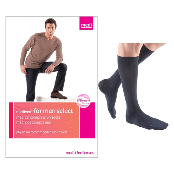Medi - C140334 - Calf, Navy, Category 3, Size 4. - Each