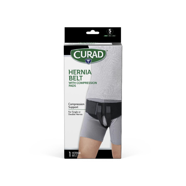 Medline - Curort224lhh - Belt,Hernia,Black, Elastic,Retail,L,1 Ea - Each