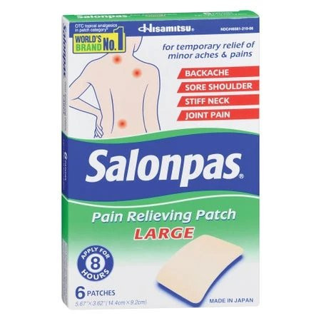 Emerson Healthcare - Nhp006 - Salonpas Pain Relieving Patch Large 6 Ct - Box/6
