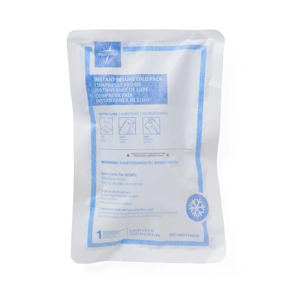 Medline - Mds148000h - Pack,Cold,Instant,Dlx Swtlss,6.25"x9.5" - Each