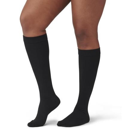 Medline - Mds1716cbh - Sock,Compr,Knee,15-20,Size C,Black,Reg - Each