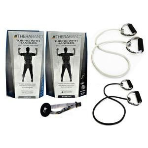 Hygenic - Thera-Band - 13080 - Theraband Tubing With Soft Handles And Door Anchor, Intermediate, Black. - Each