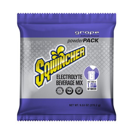 Kent Foods - Sqwincher Powder Pack - 159016006 - Oral Electrolyte Solution Grape Flavor 9.53 Oz. - Case/80