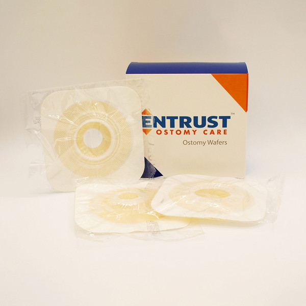 Fortis Medical - 25214CW - Entrust 5 X 5 Wafer Convex Standard Wear Tape Collar White 2-1 4 Cut-To-Fit 