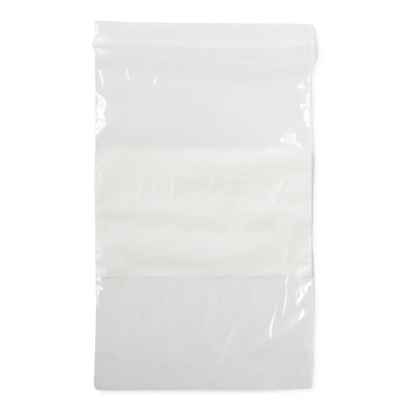 Medline - Nonzip58 - Bag,Plastic,Zip,White Write-On,5x8,2mil - Each
