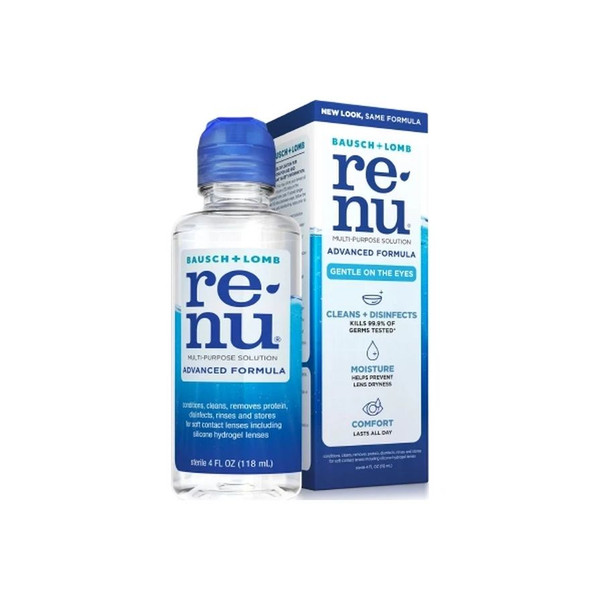 Valeant - Bausch + Lomb Re'Nu - 31011904301 - Advanced Formula Contact Lens Solution 4 Oz. - Each