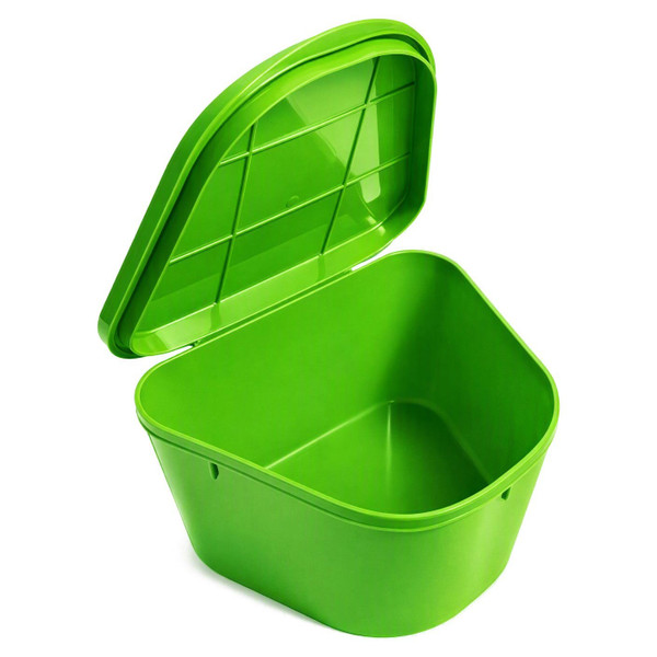 Medegen Medical - Medegen Medical Products - H980-92 - Denture Cup Hinged Lid Green 