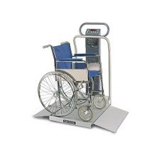 Welch Allyn - Stow-A-Weigh - 6702-Xx-B - Wheelchair Scale Digital Display 660 Lbs / 300 Kg Capacity Chrome Ac Adapter Battery Operated - Each