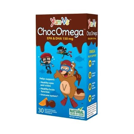 Gericare Medical Supply - Yumv'S Chocomega - 806103 - Chocomega, Chew 150Mg Milk Choc/Org - Case/12
