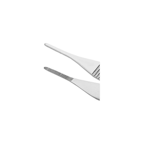 Medline - Centurion - 66195 - Dressing Forceps Adson 4 - 3/4 Inch Length Floor Grade Stainless Steel Sterile Nonlocking Thumb Handle Straight Serrated Tips - Case/20