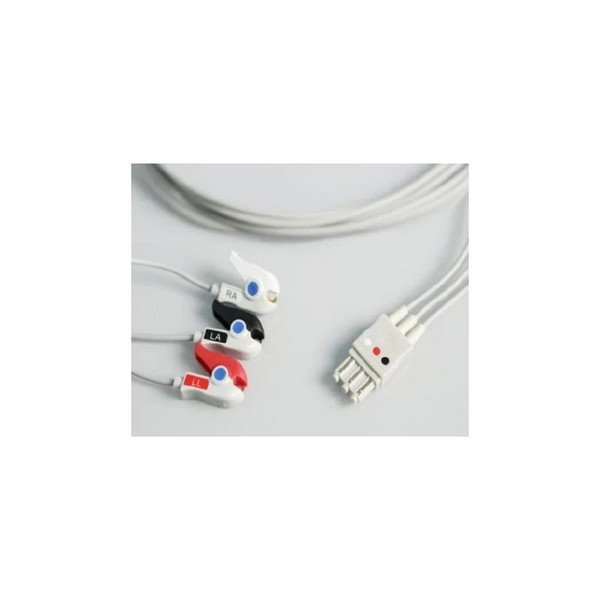 Sage Services Group - L01-03-29P - Ecg Cable 3 Lead, Grabber, Shielded, 0.9M For Use With Electrodes - Each