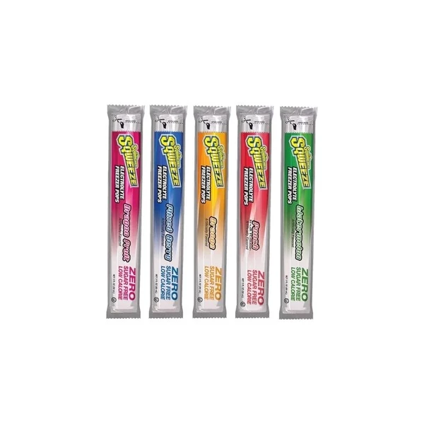 Kent Foods - Sqwincher Squeeze Zero Freezer Pop - 159200231 - Oral Electrolyte Solution Punch / Orange Dragon Fruit Mixed Berry Watermelon Flavor 3 Oz. - Case/150