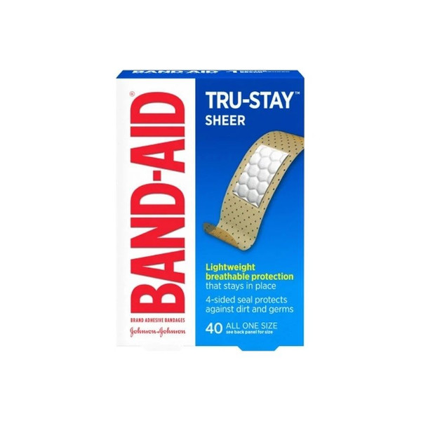 Johnson & - Band-Aid - 08137004666 - Systems - J&J - Tru - Stay Adhesive Strip 3/4 X 3 Inch Plastic Rectangle Sheer Sterile - Box/40
