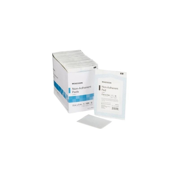 Mckesson - 16-4292 - Non - Adherent Dressing 2 X 3 Inch Sterile Rectangle - Case/1200